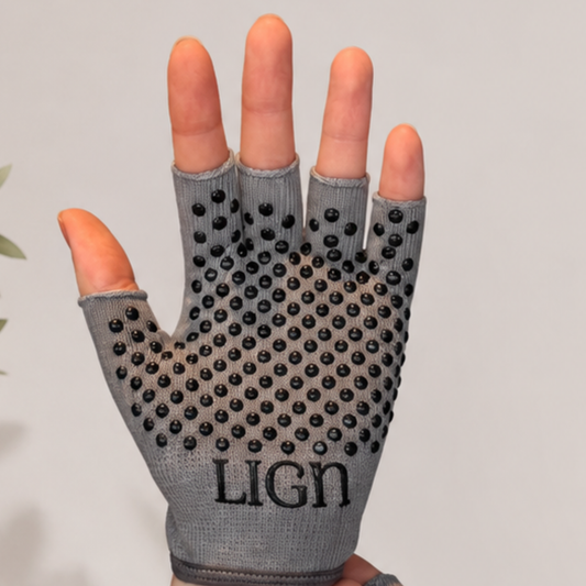 LIGN Grey Grip Gloves